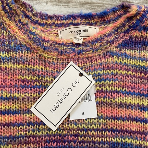 NWT Women’s Pastel Rainbow Sweater S - Picture 5 of 5